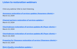 List of Restoration Webinars